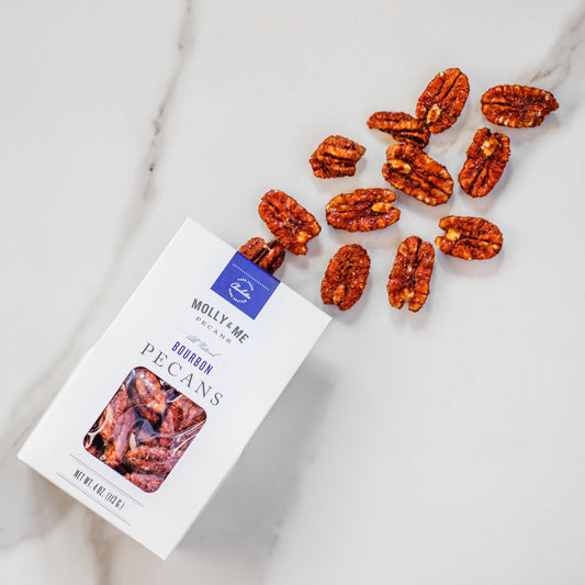 Premium bourbon pecans from Molly and Me Pecans - why quality pecans cost more