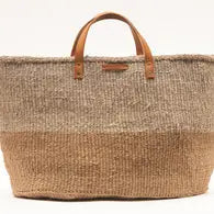 Kaza Brown & Grey Woven SHopper bag