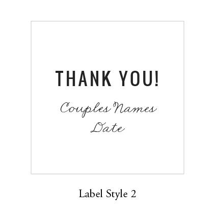 Wedding  Favor Bags (Style 2)